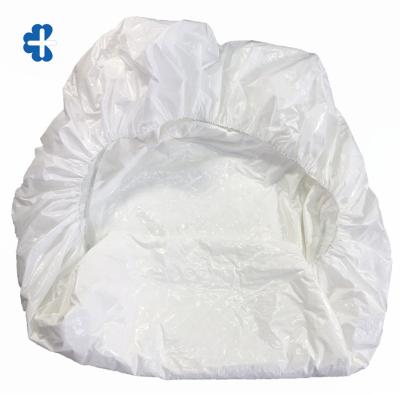 China Hospital Manufacturer Disposable White Non Woven 3D Elastic Band Chinese White Waterproof Sheet For Hospital for sale