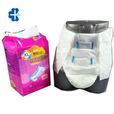 China Chinese Manufacturer High Absorbency Ultra Thick Printed Adult Diaper for sale