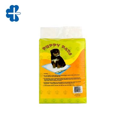 China Viable High Absorbency Disposable Puppy Pee Training Pads With Adhesive Tape for sale