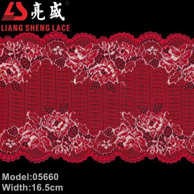 China 05660 ManyColor Elastics In Stock Nylon Spandex Eco - Friendly Lace For Garment for sale