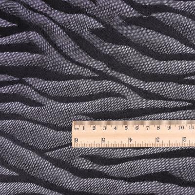 China DIMENSIONAL Apparel Fabric 140gsm 90%nylon 10%spandex Jacquard Mesh Zebra-stripe Pattern Fabric for sale