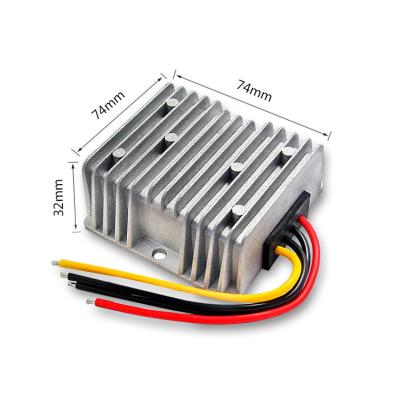 China 24v buck boost to 48v dc dc converter step up waterproof transformer 3A 5A 6A 144W 74*74*32MM factory outlet for sale