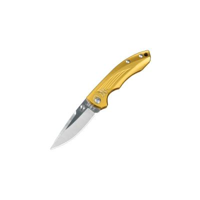 China Sanrenmu 4073RUC-LR1 Mini Folding Pocket Knife Aluminum Alloy Handle Aureate Outdoor EDC Knife Outdoor Tool for sale