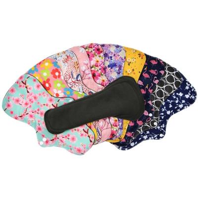 China Wholesale Cotton Super Absorbent Menstrual Pads Reusable Sanitary Pad, Extra Long Reusable Cotton Sanitary Pads for sale