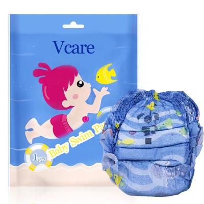 China Reusable Grade B Printed Cheap Swimming Diapers for Kids, Soft Non Breathable Diapers Woven Fabric Babies Swimming Disposable Printed for sale