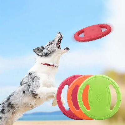 China Custom Competition / Entertainment Flying Disc Dog Frisbeed Chew Toys Sharp Heavy Duty Interactive Dog Disc for sale