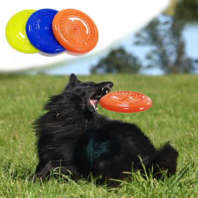 China Custom Colorful Soft Toy Throw Dog Toy Frisbeed Pet Training Competition/Entertainment Pet Chewing Dog Disc Frisbeed for sale