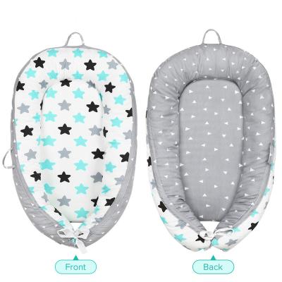 China 100% Cotton Wholesale High Quality Anti-static Breathable And Portable Baby Co-sleeping Soft Nest For Newborn Baby for sale