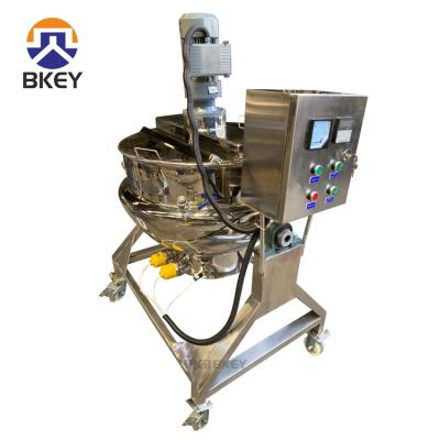 China Vegetable Processing Plant Mixer Best Selling Industrial Cooking Jacketed Kettle With Stirrer for sale