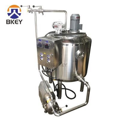 China Cream Lined Liquid Heating Homogenizer Tank Stainless Steel Blender Mixing Mixing Tank With Agitator for sale