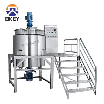 China Liquid Hot Sale Stainless Steel Coated Homogenizer Vacuum Mixing Tank Emulsifying Tank With Emulsifying Mixer for sale