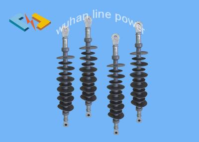 China 24KV 70kN Composite Dead End Insulator With Tongue Fittings , 70mm Sheds Spacing for sale