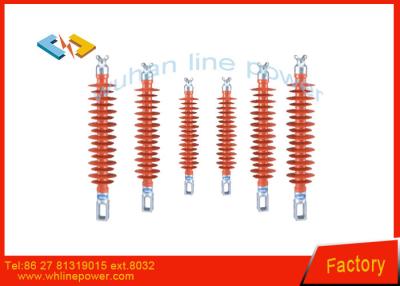 China 35kV Electrical Line Post Insulator , Red Silicone Composite Insulators for sale