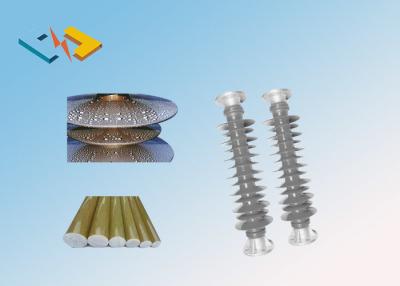 China Multiple Sealing 126kV 20kN Composite Polymer Post Insulator , Overhead Line Insulators for sale