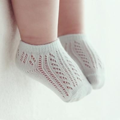 China QUICK DRY thin cotton children's summer spring cotton net baby floor combed hollow socks for sale