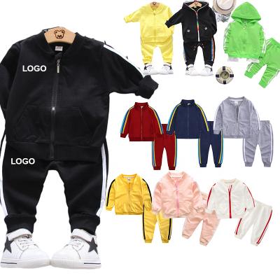 China Casual kids fall 2021 wholesale custom made girl sportswear clothing sweatsuit for kids tracksuits kids jogger suits set for sale