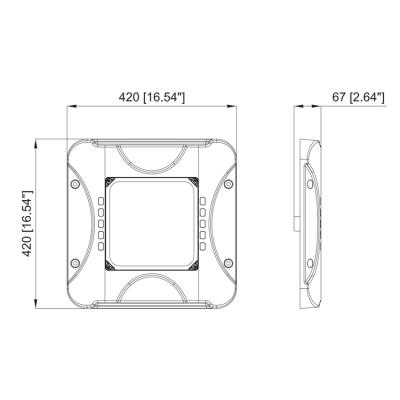 China Theme Park DLC Premium 5.1 5 Years Warranty 4000K/5000K/5700K/6500K Gas Station Canopies For Sale for sale