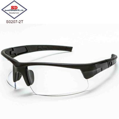 China S0207-2T safety spectacle eye protection glass safety glasses for sale