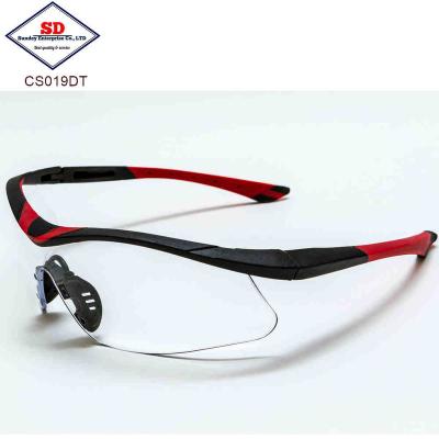 China CS019DT Safety Spectacle Eye Protection Glass Safety Glasses for sale