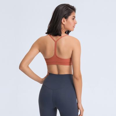 China New Design Top Fitness Breathable Y-type Wholesale Shockproof Running Wear Yoga Sports Bra For Women for sale