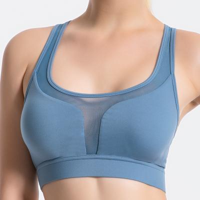 China Breathable Women Pocket Yoga Bra Shakeproof Quick Dry Back Crop Tops Sports Workout Fitness Activewear Bra for sale