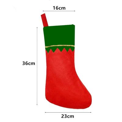 China Hot 2022 Kids Candy Bag Amazon Sale Christmas Products Christmas Tree Decoration Christmas Stocking For Children's Gift Bag In Bulk for sale