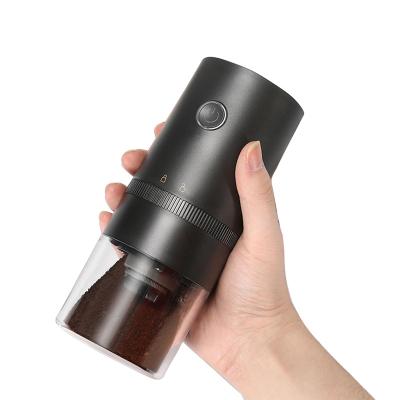 China Portable Adjustable Rechargeable Professional Portable Usb Charging Electric Coffee Bean Grinder Machine Stainless Steel for sale