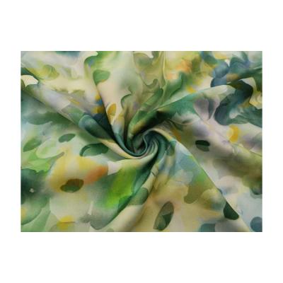 China MIZUDA Woven Twist Fabric Plain Crepe Fabric 70 Viscose 30 Lyocell Hard Fabric Light Weight Viable Floral Printed Free Sample for sale