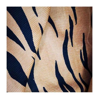 China Wicking Cotton 14w Corduroy Tiger Corduroy Pants Women Corduroy Fabric 100% Pure Cotton Printed OEKO-TEX STANDARD 100 14&14 Casual Woven for sale