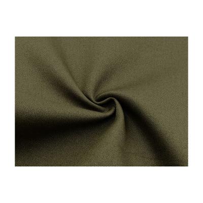 China Blackout 100 Cotton Linen Fabric Dyed Fabric For Workwear Coat Pants Peel Army Friendly Green for sale