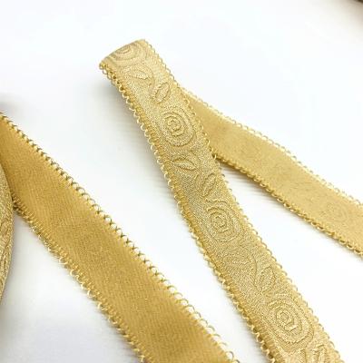 China 2022 Factory Sale Hot High Quality Elastic Nylon Spandex Nylon Spandex Soft Strap Soft Strap Jacquard Elastic for sale