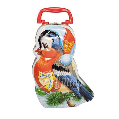 China Funny Irregular Tin Can Bird Shape Food Tin Box for sale