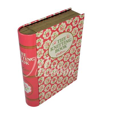 China Gift & Craft Book Shaped Tin Metal Book Tin for sale