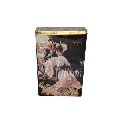 China Rectangular food tin with music for sale