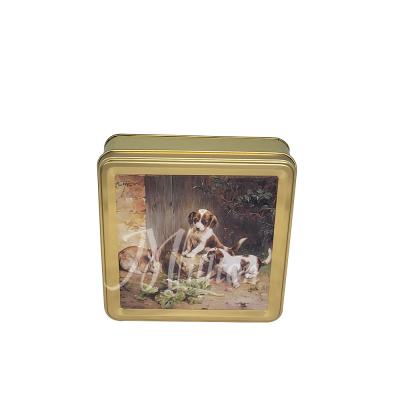 China Food Square Tin Can For Cookie Tin Box For Candy Tin Can For Chocolate for sale