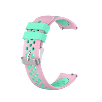 China Silica gel two color fashion watchband made in china can replace silicone watchband for sale