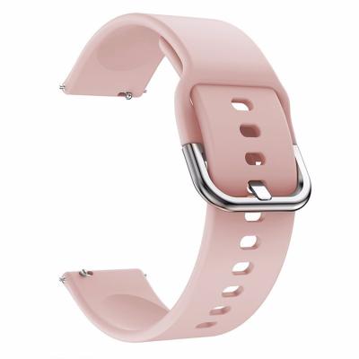 China Silica Gel Factory Hot Selling Excellent Fits Electronic Watches 22mm Silicone Watch Straps for sale