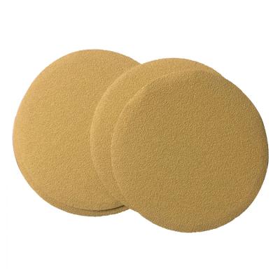 China 100pcs/box 236U 5inch 125mm High Quality Gold Coated Hook Disc Sanding Roll and Loop Pads Dryer Emery Paper for Automotive for sale