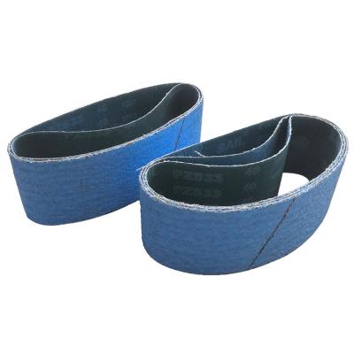 China Factory 200*750mm Durable Sanding Belt Floor Belts Alumina-Zircona Abrasive Sanding Belts For Polishing Stainless Steel for sale