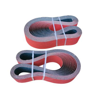 China Ceramic Coating Grit36 Durable Abrasive Belt for Grinding Hard Material Casting Sanding Belt for sale