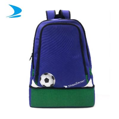 China With Shoe Compartment Teenager School Football Team Sports Gym Bag Double Bottom Backpack With Shoe Compartment University for sale