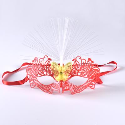 China Decoration Decoration Instant Toys Party Mask Dancing Butterfly Silk Fiber Mask Crown For Party for sale