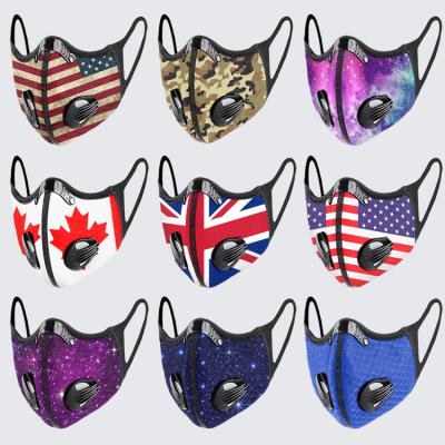 China Bag Adult 1pc/opp Reusable Reusable Reusable Party Masks Football Black Mens Sports Daily Reusable Ski Air Purifier Solid Color Valved 100pcs Masks for sale