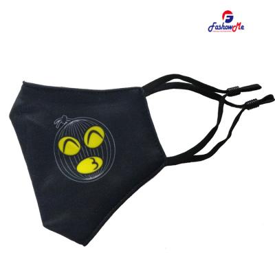 China Adult Children Kids Adult Health Approves Halloween Mouth Facemask For Glowing Flat Skin Ear Strap for sale