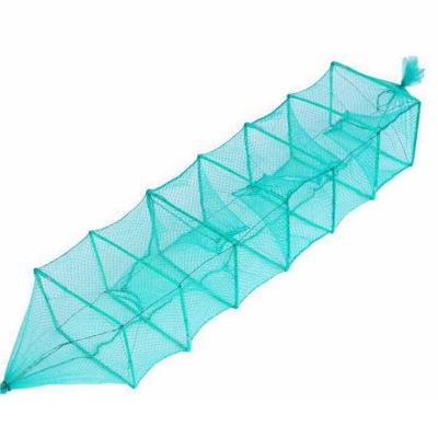 China Professional Fishing Shrimp Lobster Long Fishing PE Fish Catching Folding Net Trap For Sale for sale