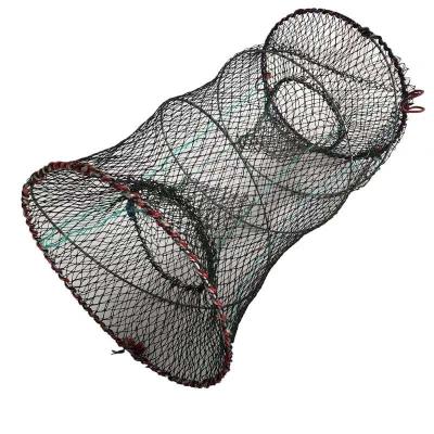 China Shrimp Square Round Fishing Net Spring Lobster Trap Nylon Fishing Basket for sale