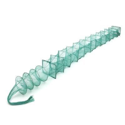 China Fishing Crayfish Shrimp Trap Professional Fishing PE Beach Fish Net Trap With Ring Frame for sale