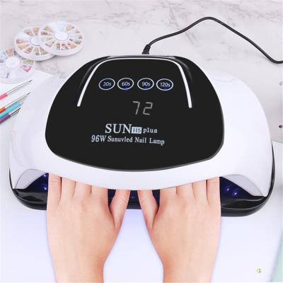 China New Arrival LED Gel Fast Cure SUN H5 Plus Lamp 96W For Nail Dryer LED Gel UV Lamp For Drying Gel Polish for sale