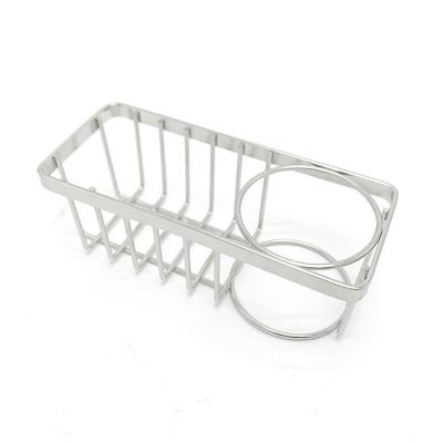 China Factory Professional Supplier Stocked Adhesive Sponge Rack No Drill Cart Kitchen Drain Sink Rack for sale