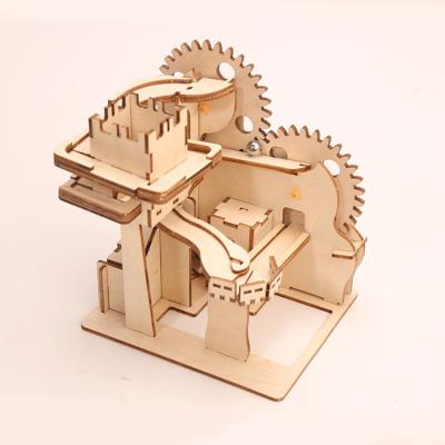 China Jigsaw Puzzle Cartoon Toy Laser Cut Steam 3d Wooden Marble Wooden Kids Kit Building Stem Race FSC And EN71 Toys Educational Puzzle For Adults for sale